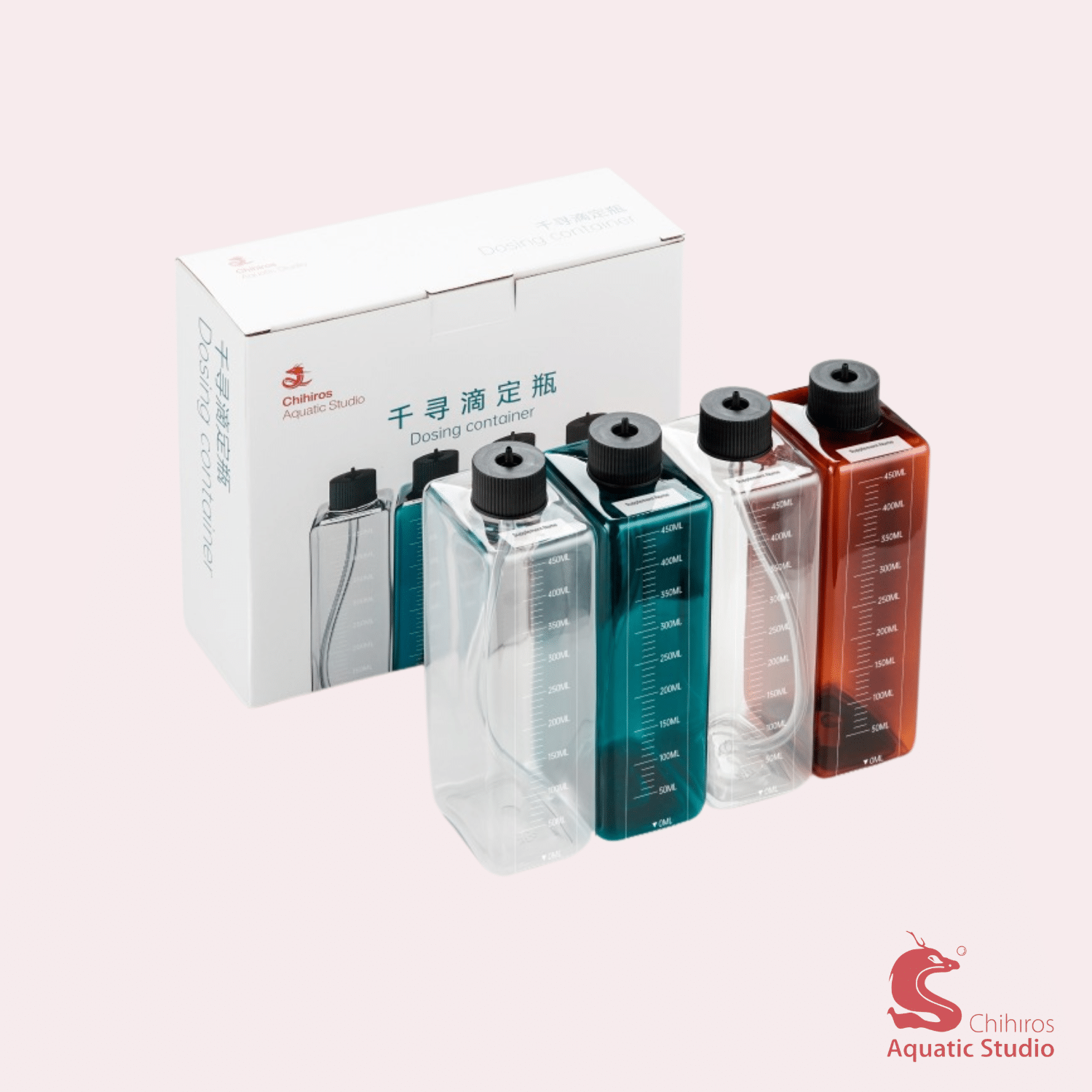 Chihiros Doseringsflaskor (450ml) - 4st